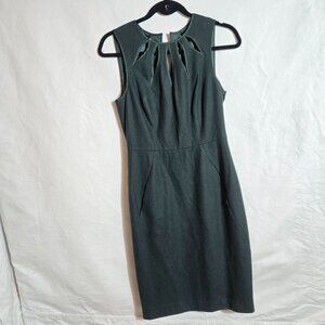 Susana Monaco Dark Green Sleeveless Mini Dress